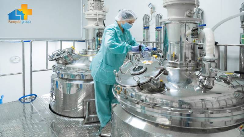 قسمت‌های مختلف کارخانه داروسازی